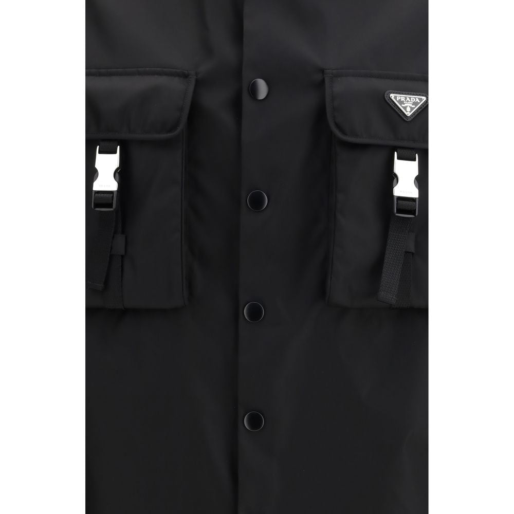 Black Recycled Polyamide Jacket