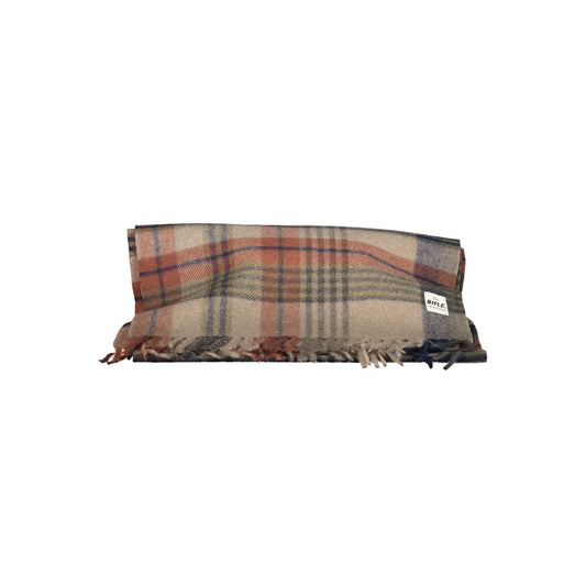 Marrone Polyester Men Scarf