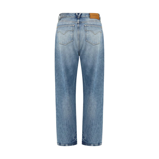 Blue Cotton Jeans Denim