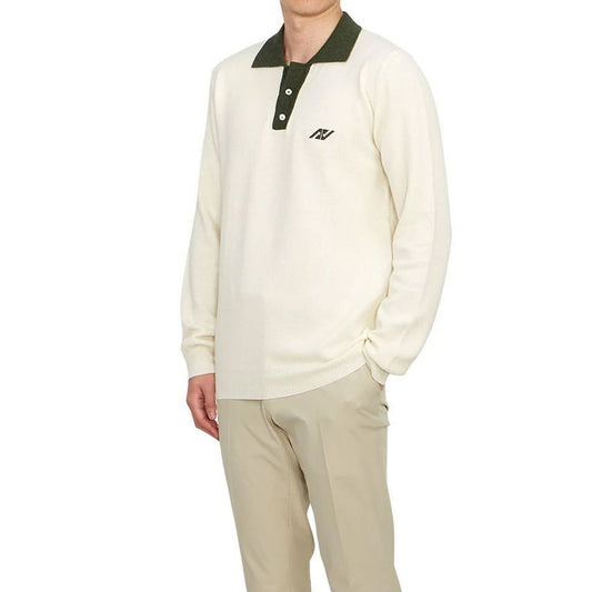 Beige Cotton Polo Shirt