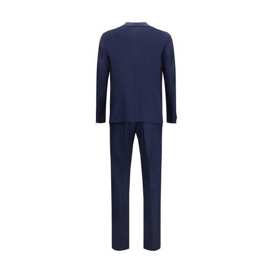 Blue Wool Two-Piece Suit