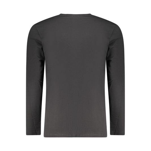 Black Cotton Men T-Shirt