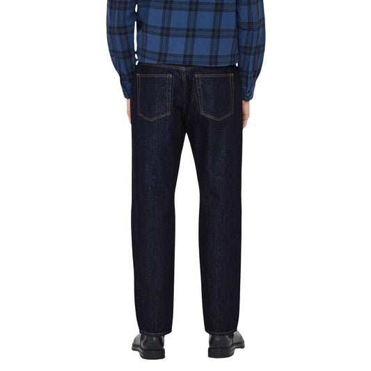 Blue Recycled Cotton Slim Fit Jeans