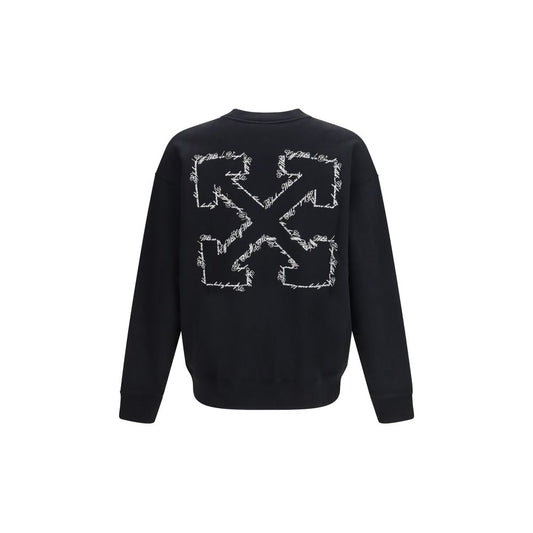 Black Cotton Sweatshirt