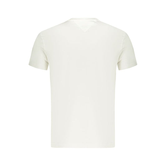 White Cotton Men T-Shirt