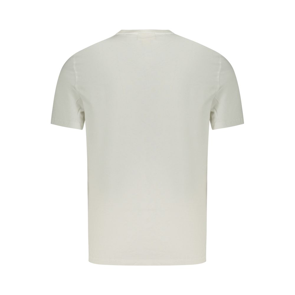 White Cotton Men T-Shirt