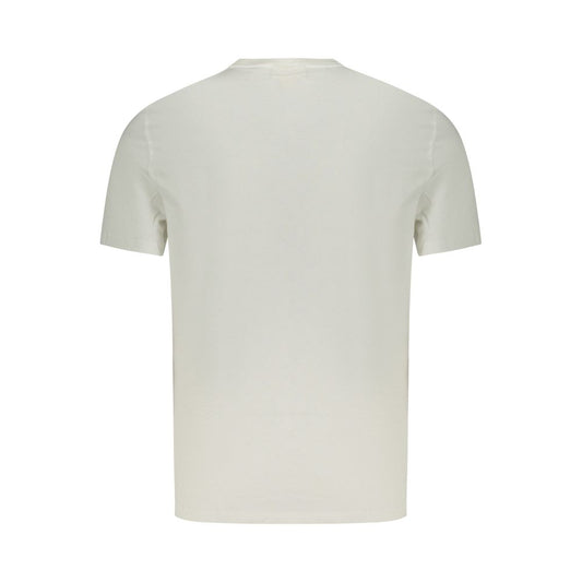 White Cotton Men T-Shirt