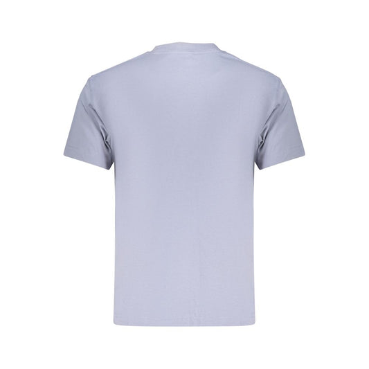 Blue Cotton Men's T-Shirt