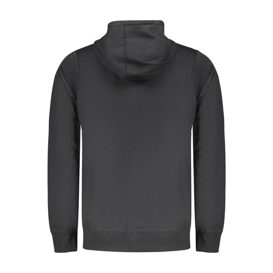 Black Cotton Men's Sweatshirt