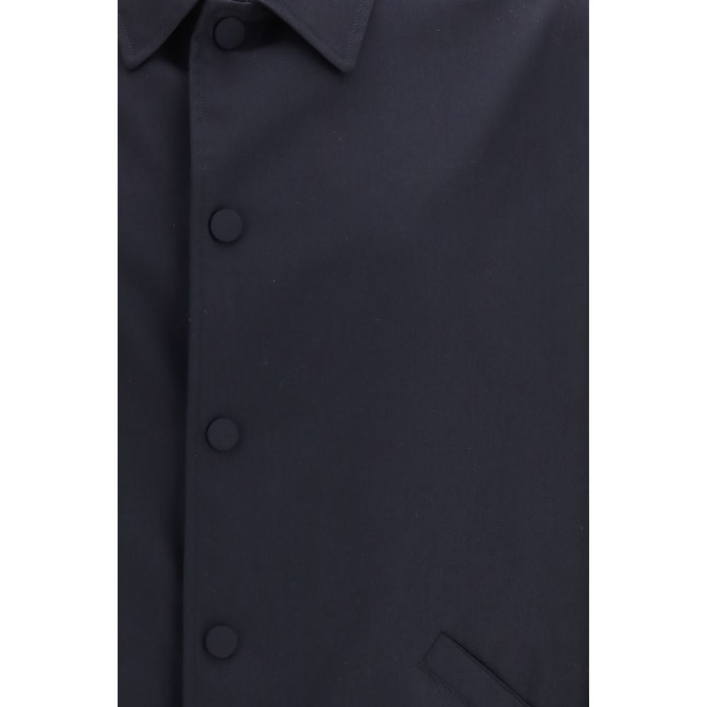 Blue Wool Oves Aries Full-Length Jacket