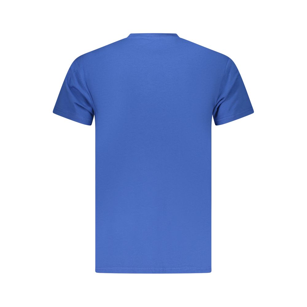 Blue Cotton Men's T-Shirt