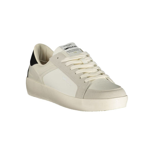 White Polyurethane Men's Sneaker