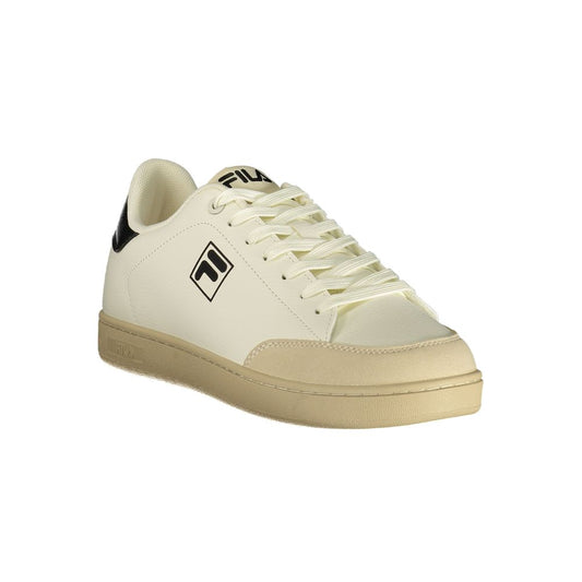 Bianco Poliestere Uomo Sneaker