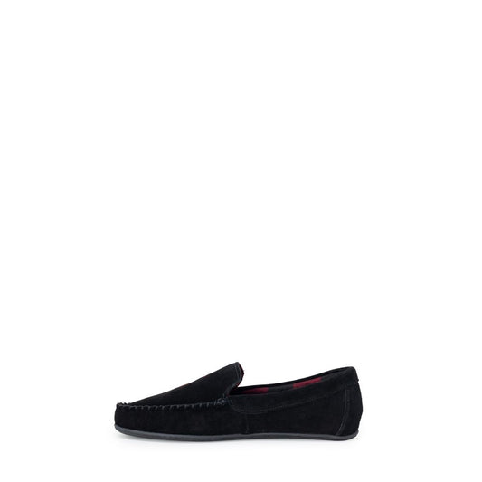 Black Faux Fur Slippers