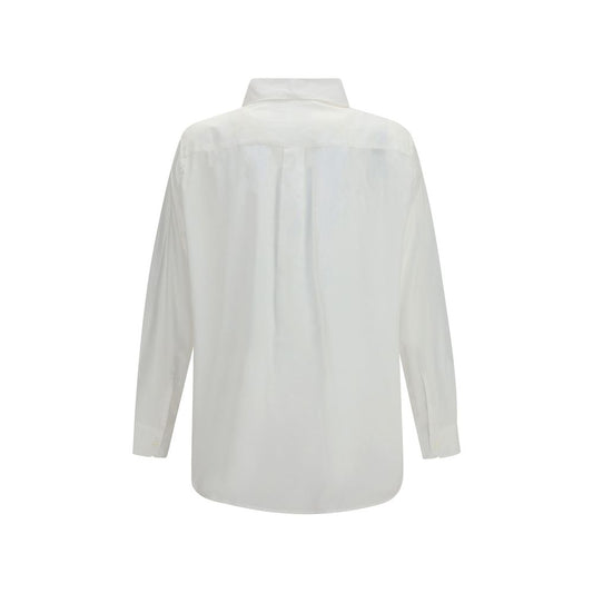 White Cotton Pattern Shirt