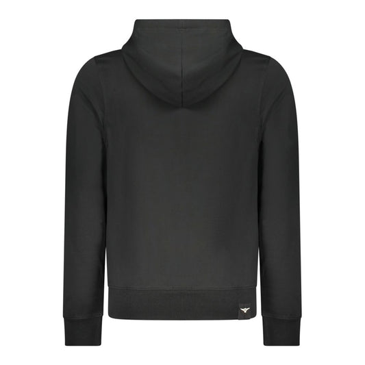 Black Cotton Men's Hoodie