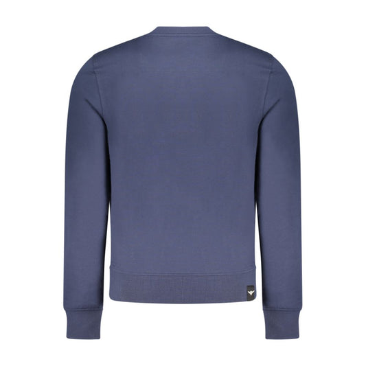 Blue Cotton Men's Sweatshirt