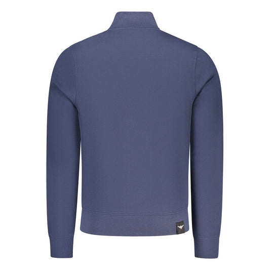 Blue Cotton Men's Sweatshirt