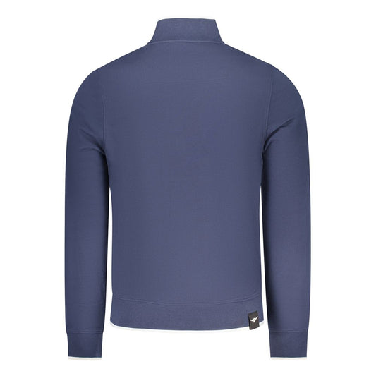 Blue Cotton Men Sweatshirt
