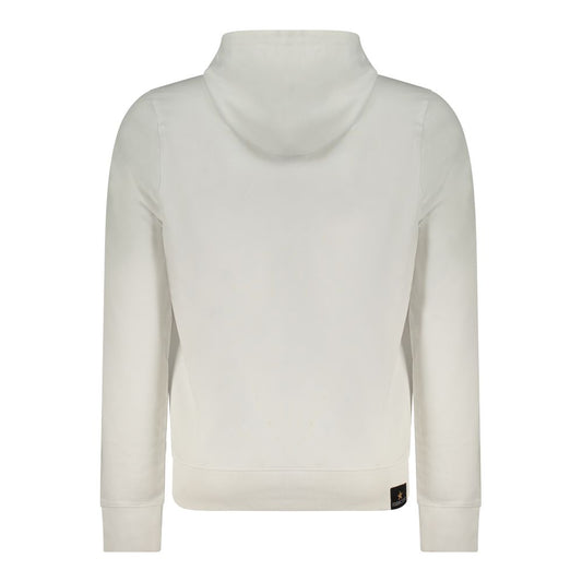 White Cotton Men's Hoodie