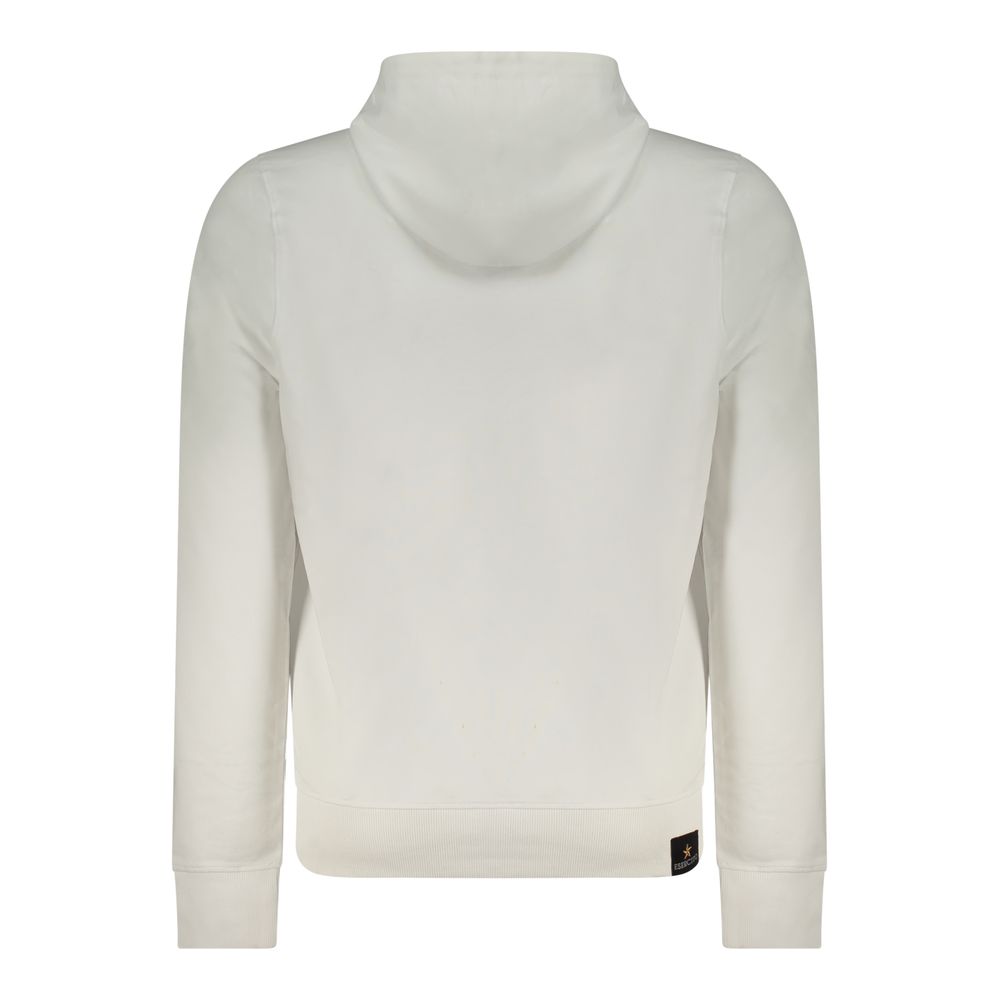White Cotton Men's Hoodie