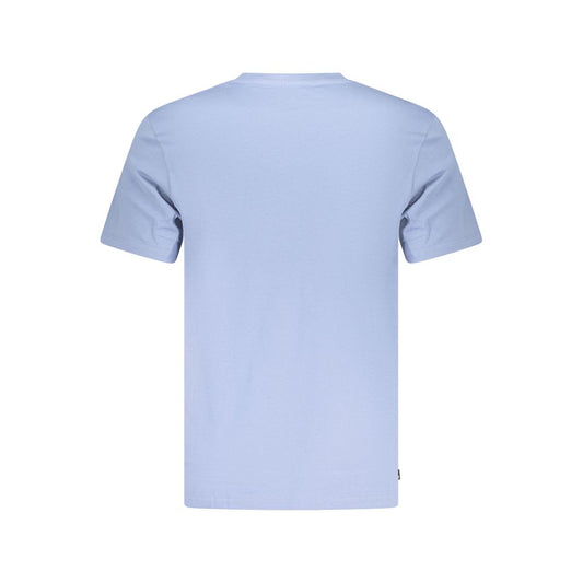 Blue Cotton Men's T-Shirt