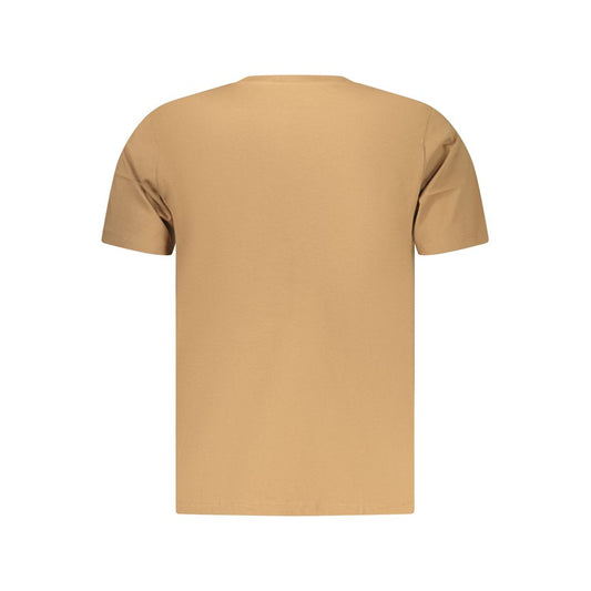 Marrone Cotton Men T-Shirt