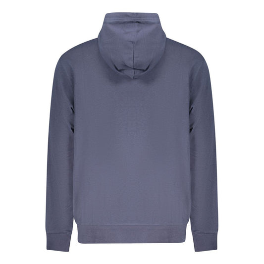 Blue Cotton Men's Hoodie