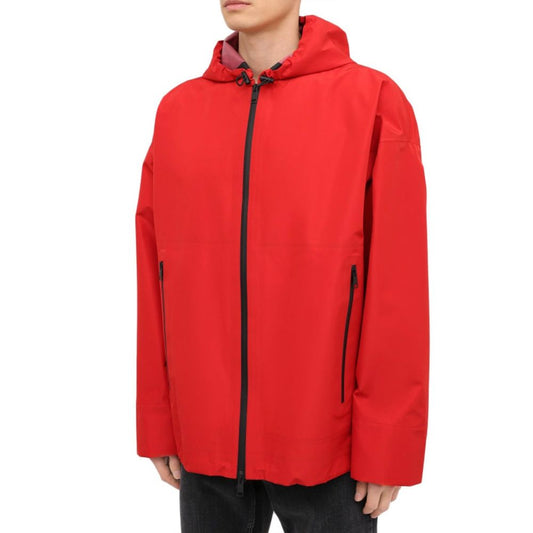 Red Polyamide Shell Jacket