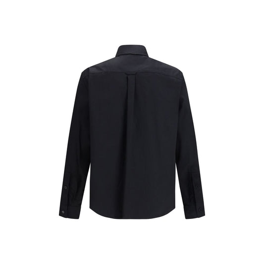 Black Cotton Dress Shirt