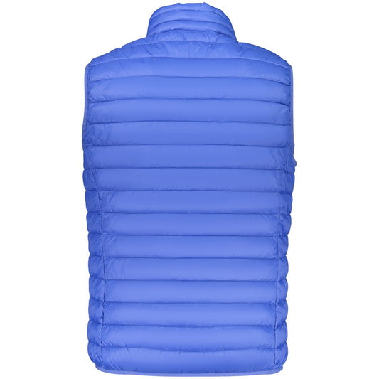 Blue Polyester Men's Vest