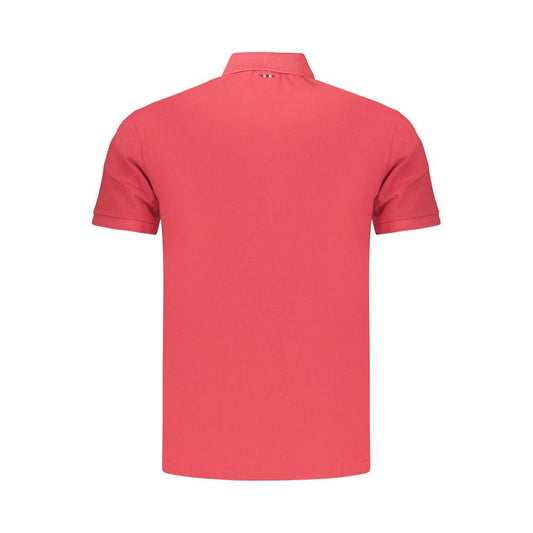 Red Cotton Men's Polo Shirt