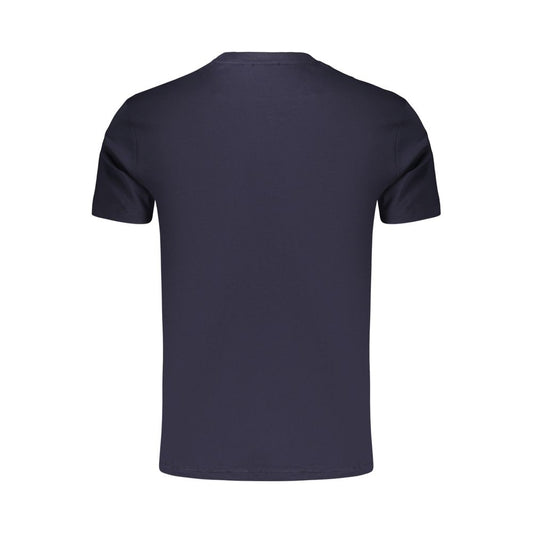 Blue Cotton Men's T-Shirt