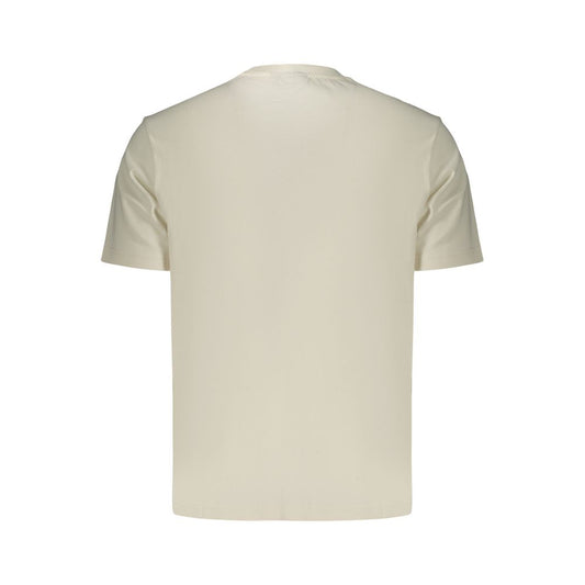 White Cotton Men's T-Shirt
