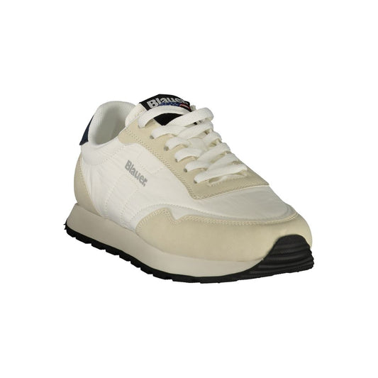 Bianco Polyester Men's Sneaker