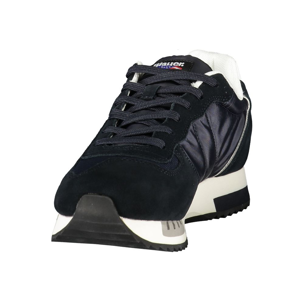 Blue Polyurethane Men's Sneaker