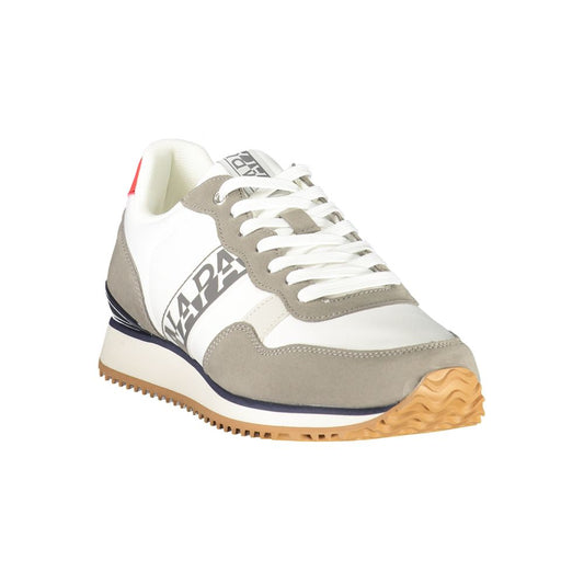 Bianco Polyurethane Uomo Sneaker