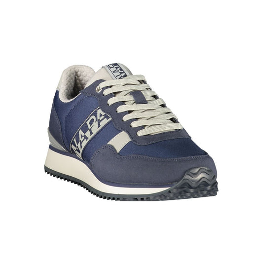 Blue Polyurethane Men's Sneaker