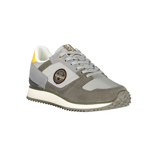 Gray Polyester Men's Sneaker