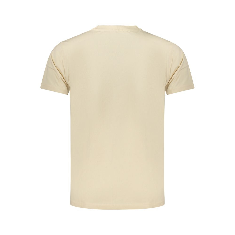 Beige Cotton Men's T-Shirt