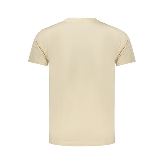 Beige Cotton Men's T-Shirt
