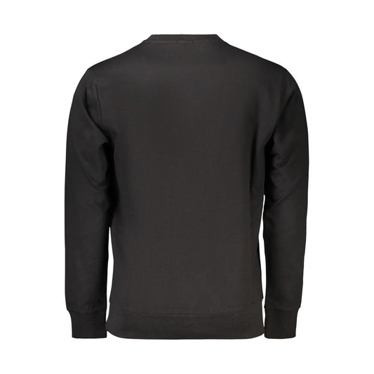 Black Cotton Men's Sweatshirt