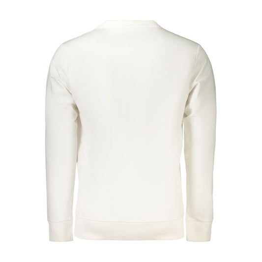 White Cotton Men Sweatshirt