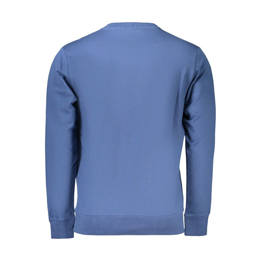 Blue Cotton Men's Sweatshirt