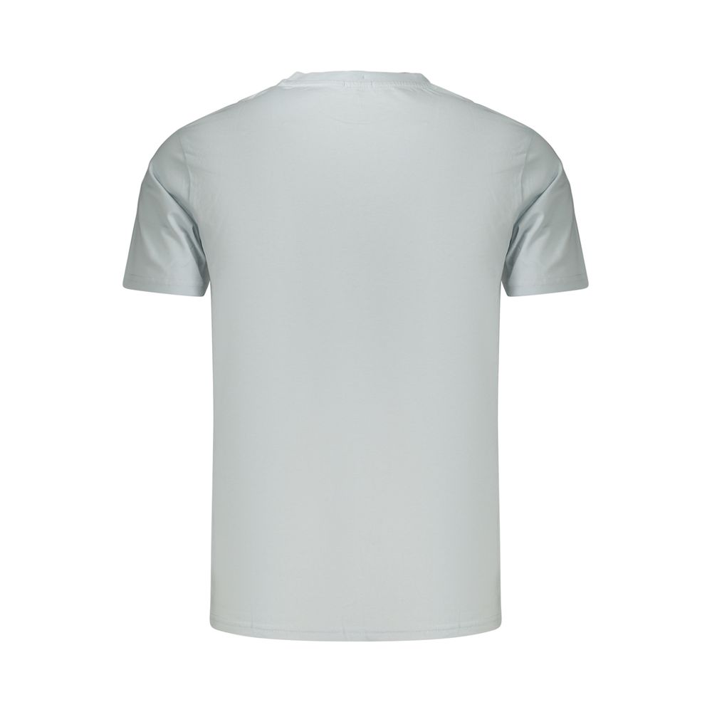 Light Blue Cotton Men's T-Shirt