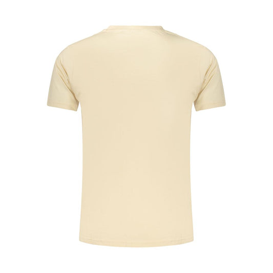 Beige Cotton Men's T-Shirt
