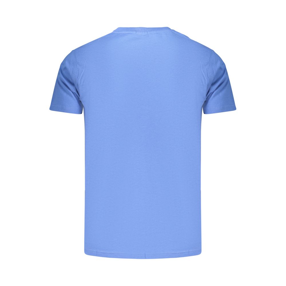 Blue Cotton Men's T-Shirt