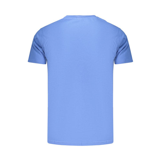 Blue Cotton Men's T-Shirt