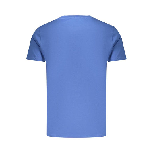 Blue Cotton Mens T-Shirt