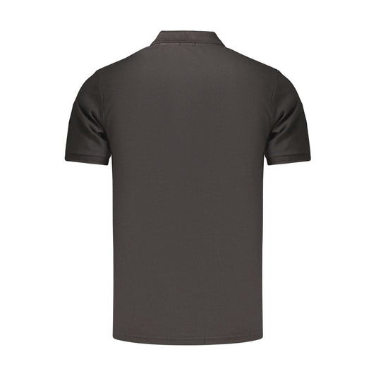 Black Cotton Men's Polo